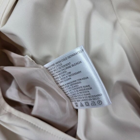 Kristen Blake Vest Small Cream Faux Fur Reversible Zip Up Boho Old Money - Picture 4 of 11